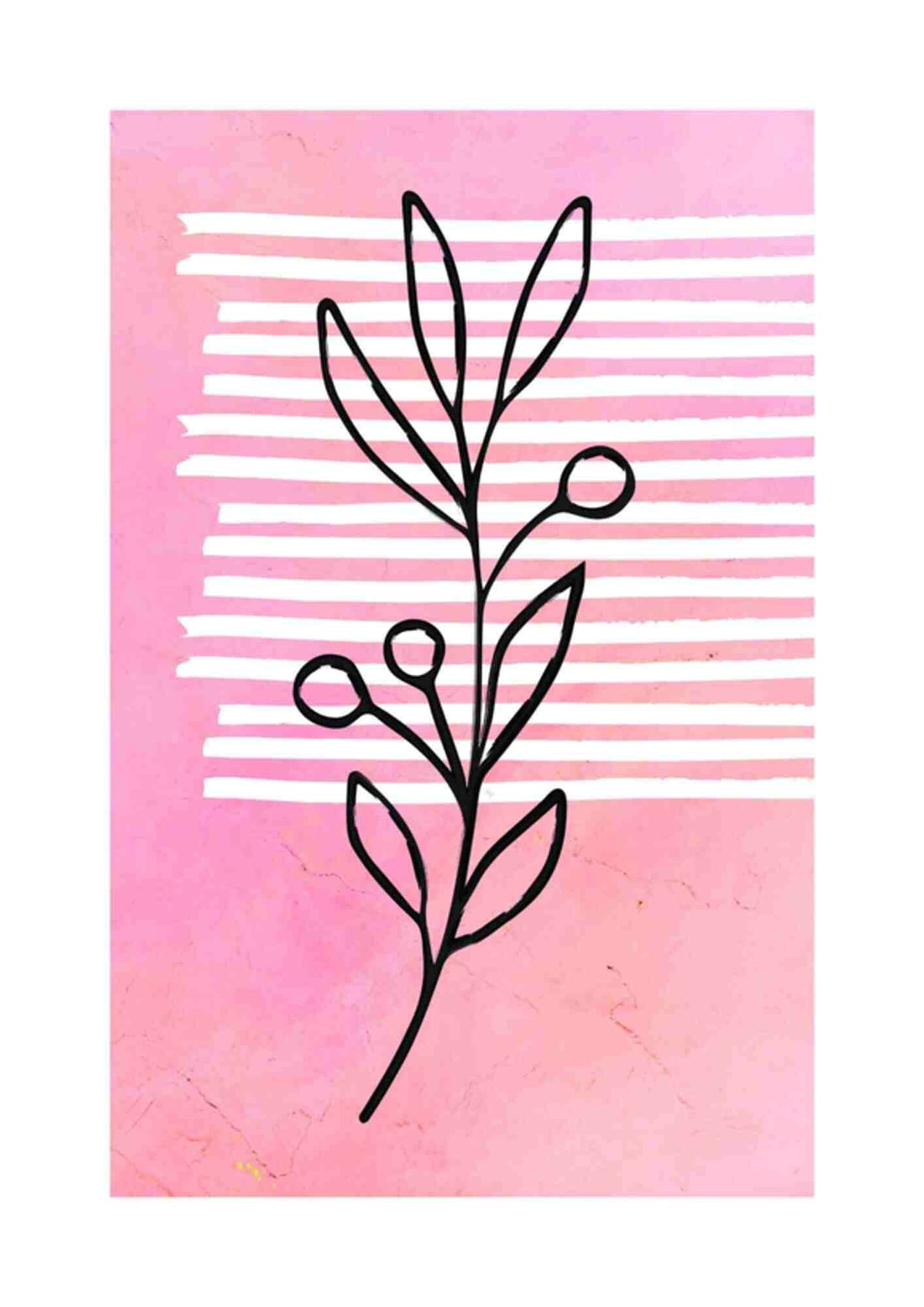 Lyserød plante