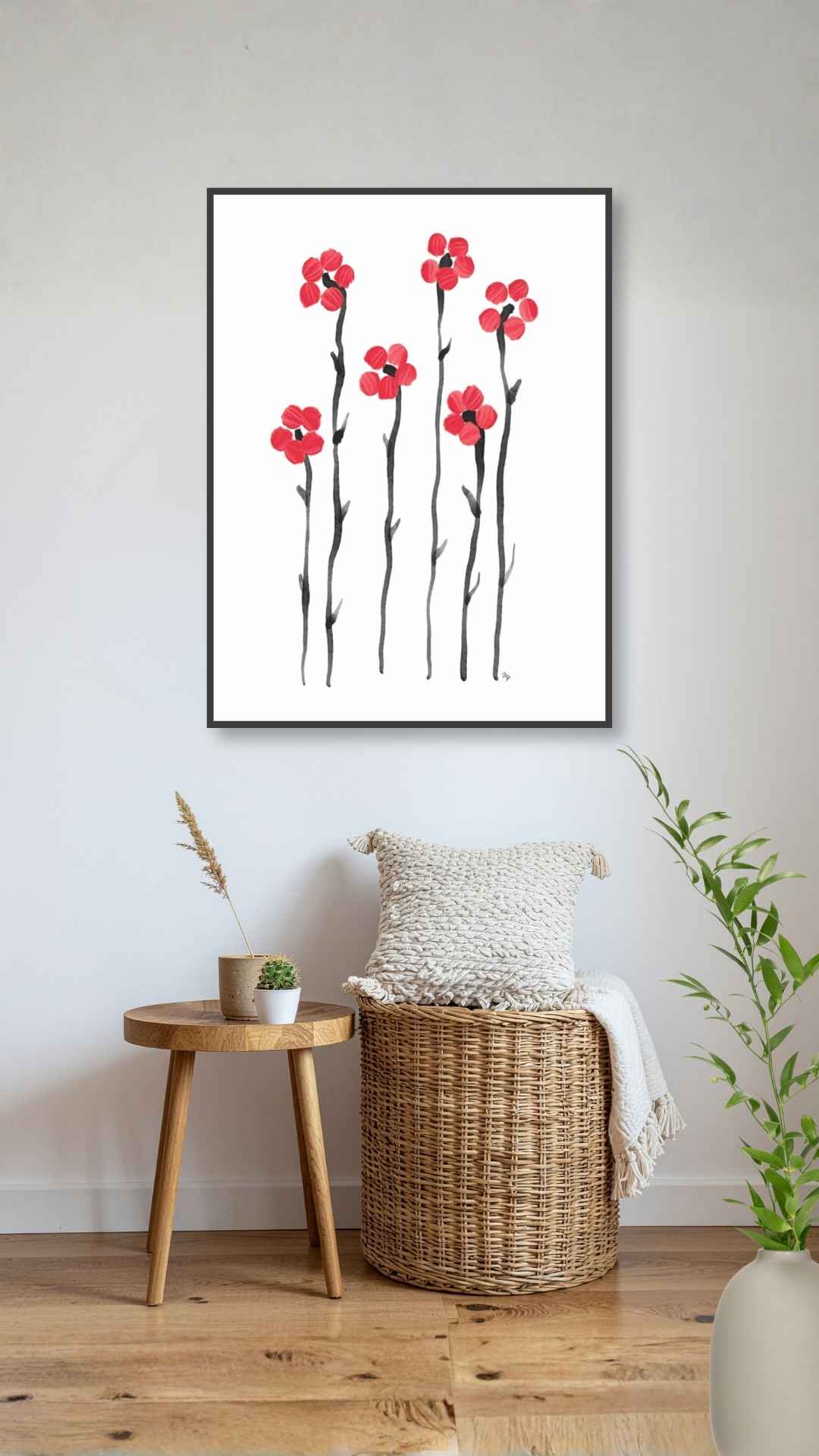 Røde blomster