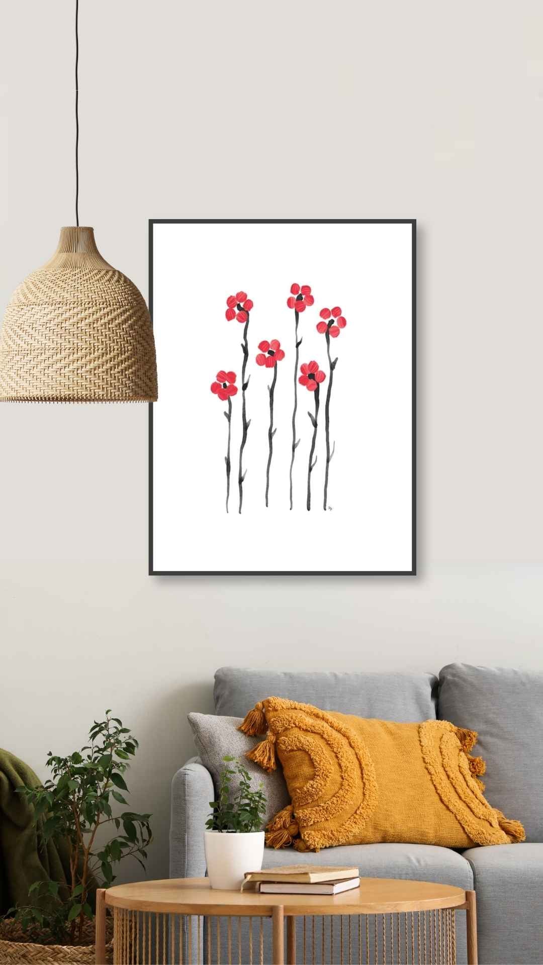 Røde blomster