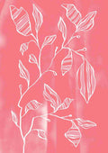 Rødt blomsterdesign