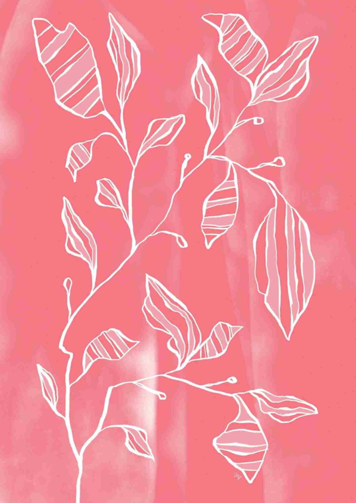 Rødt blomsterdesign