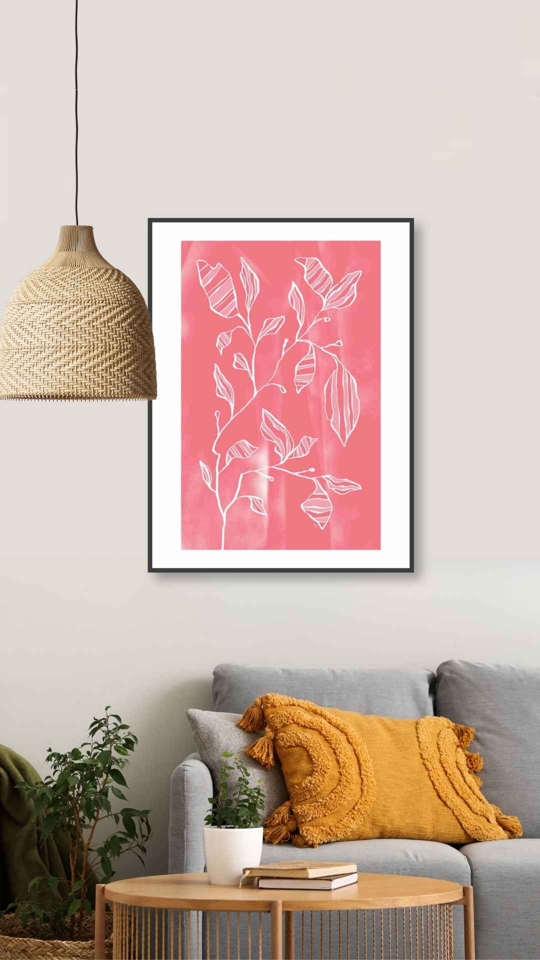 Rødt blomsterdesign