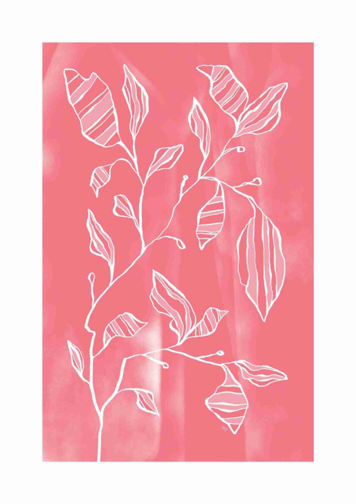 Rødt blomsterdesign