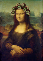 Mona Lisa med hårspoler
