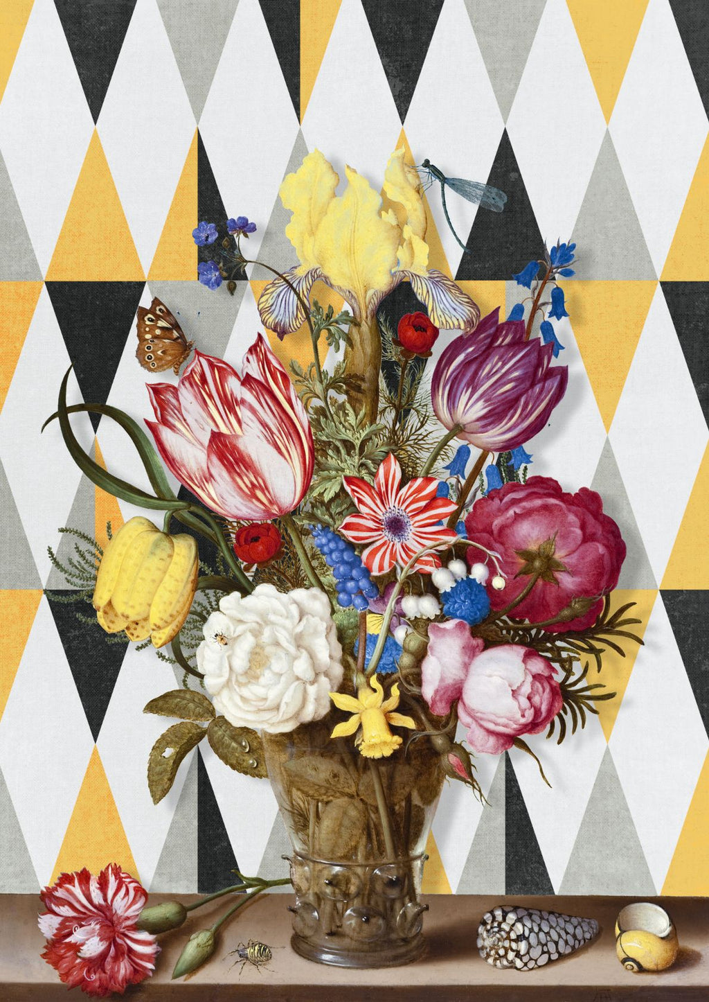 Blomsterbuket i Glas