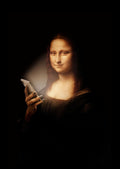 Mona Lisa med mobil
