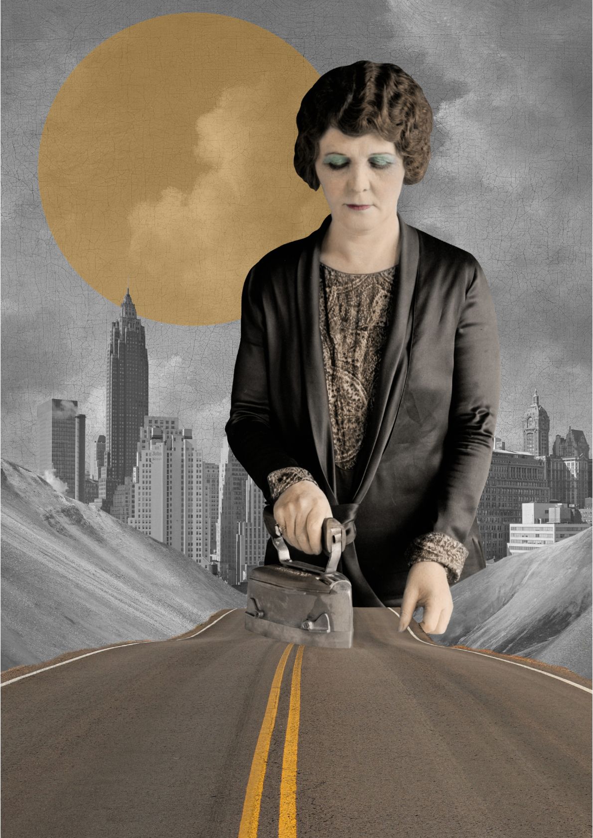 Kvindelig figur på vej