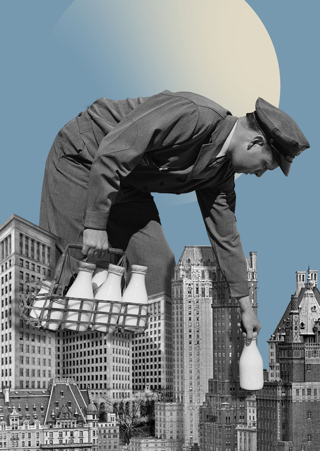 Mælkeudbringning i byen