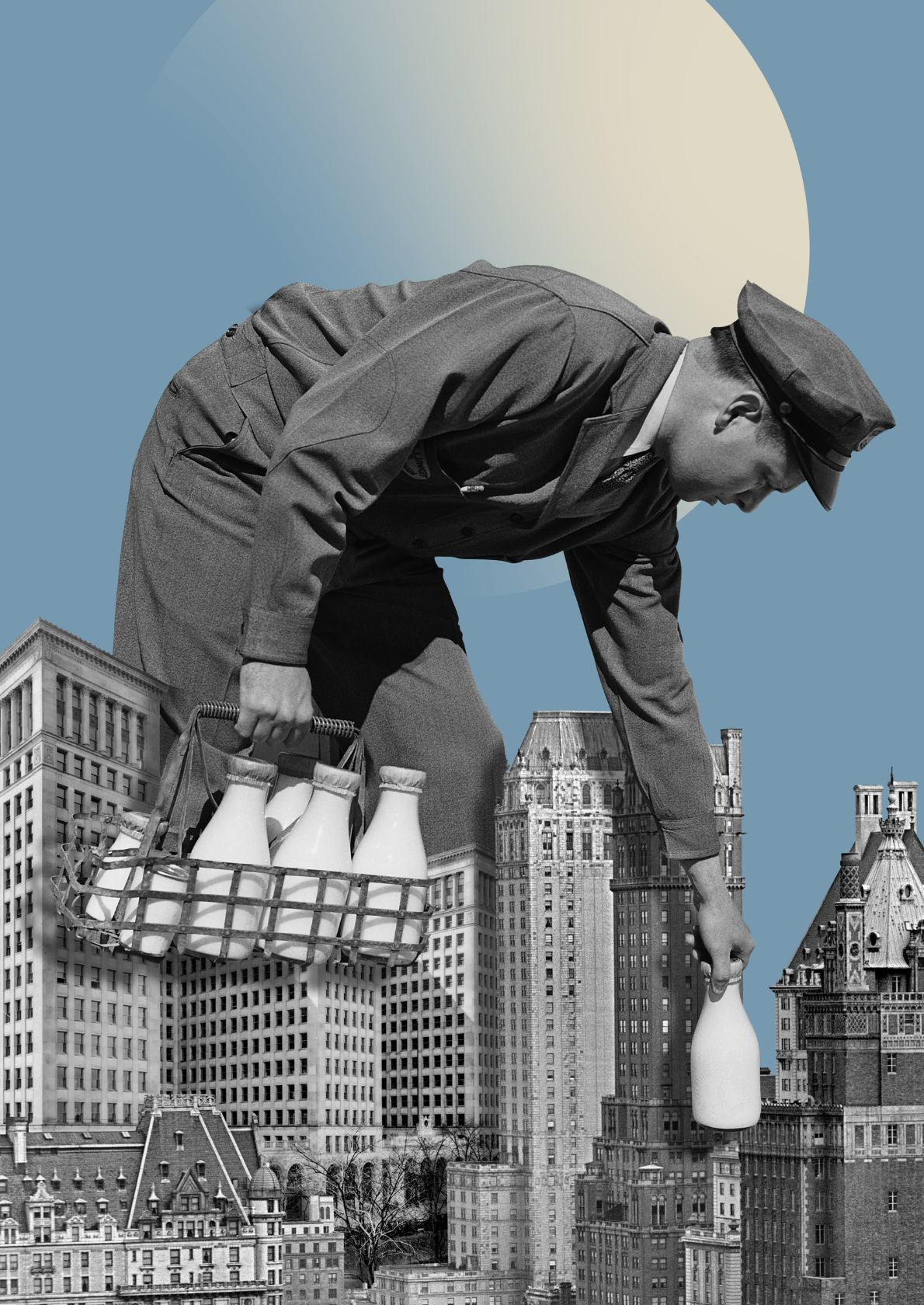 Mælkeudbringning i byen