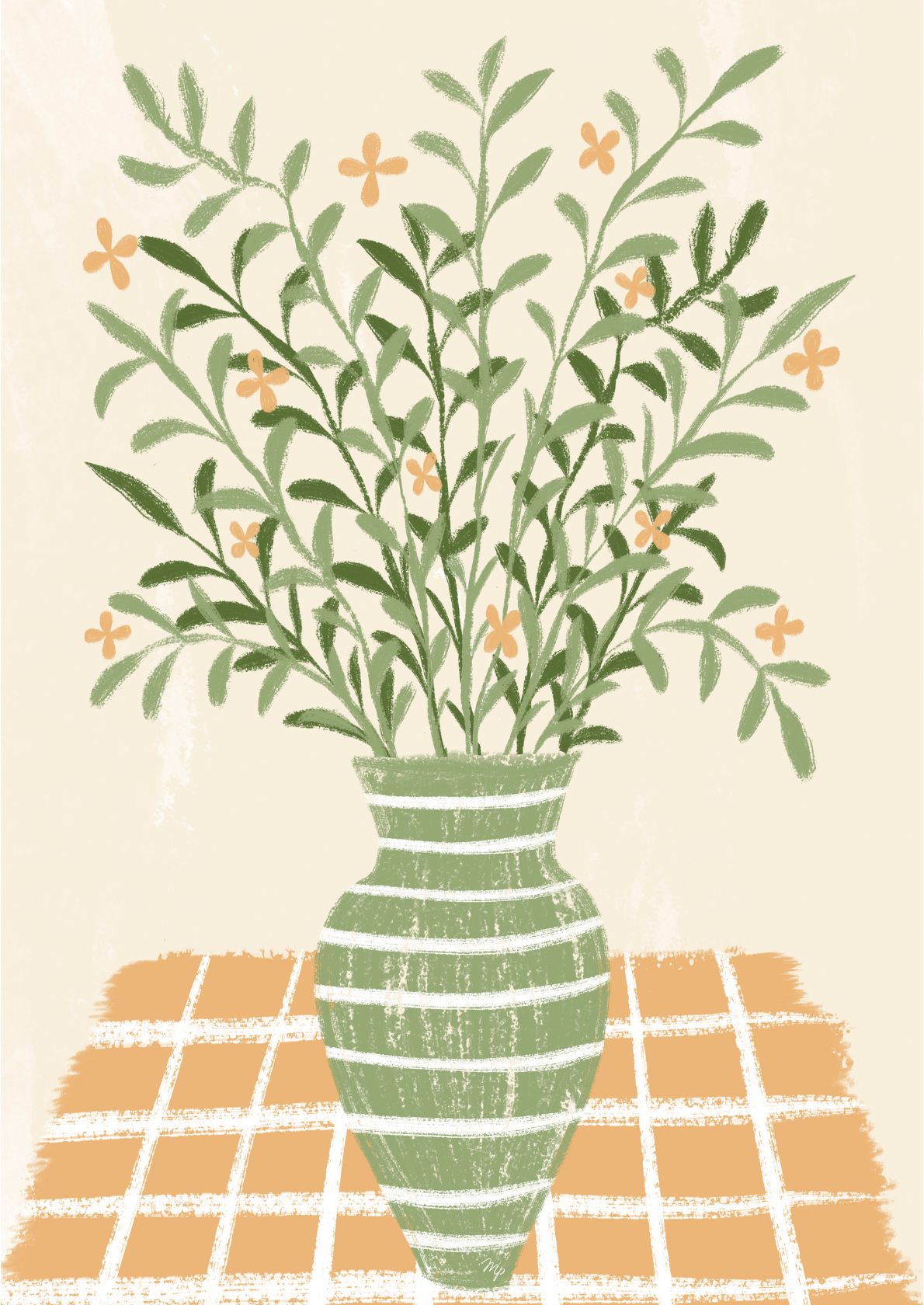 Grønne planter i vase