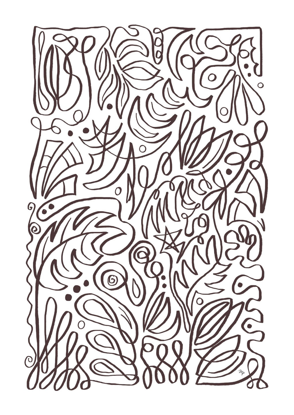 Elegant naturmønster