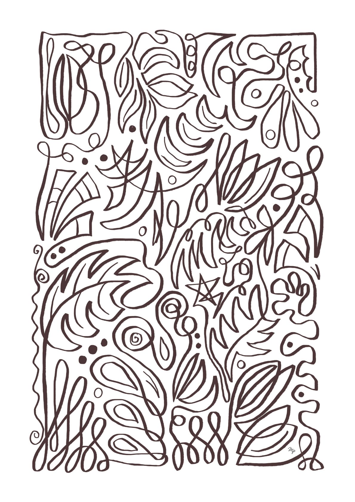 Elegant naturmønster