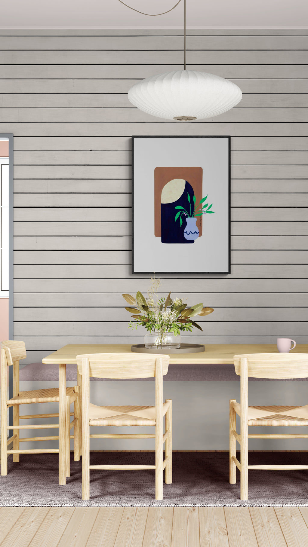 Boho vase i porten