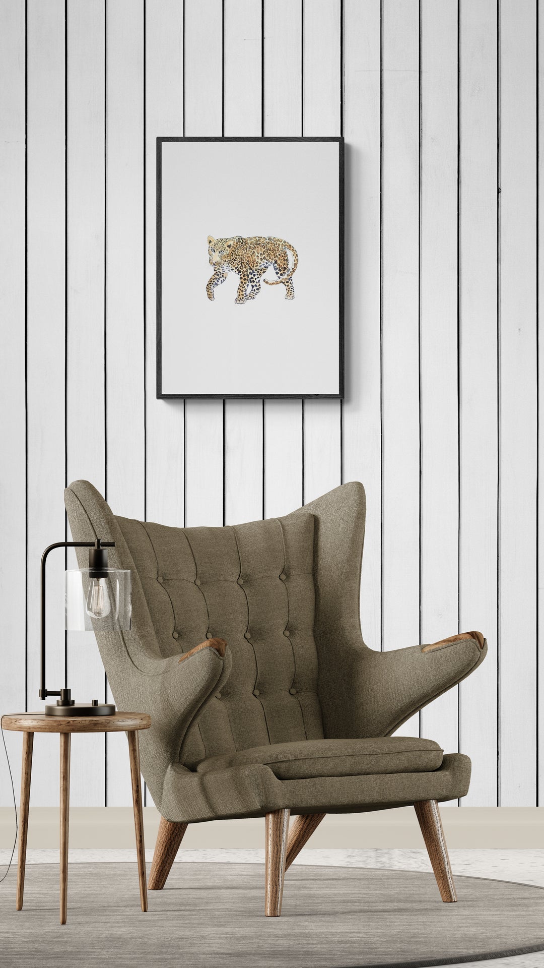 Leopard i bevægelse
