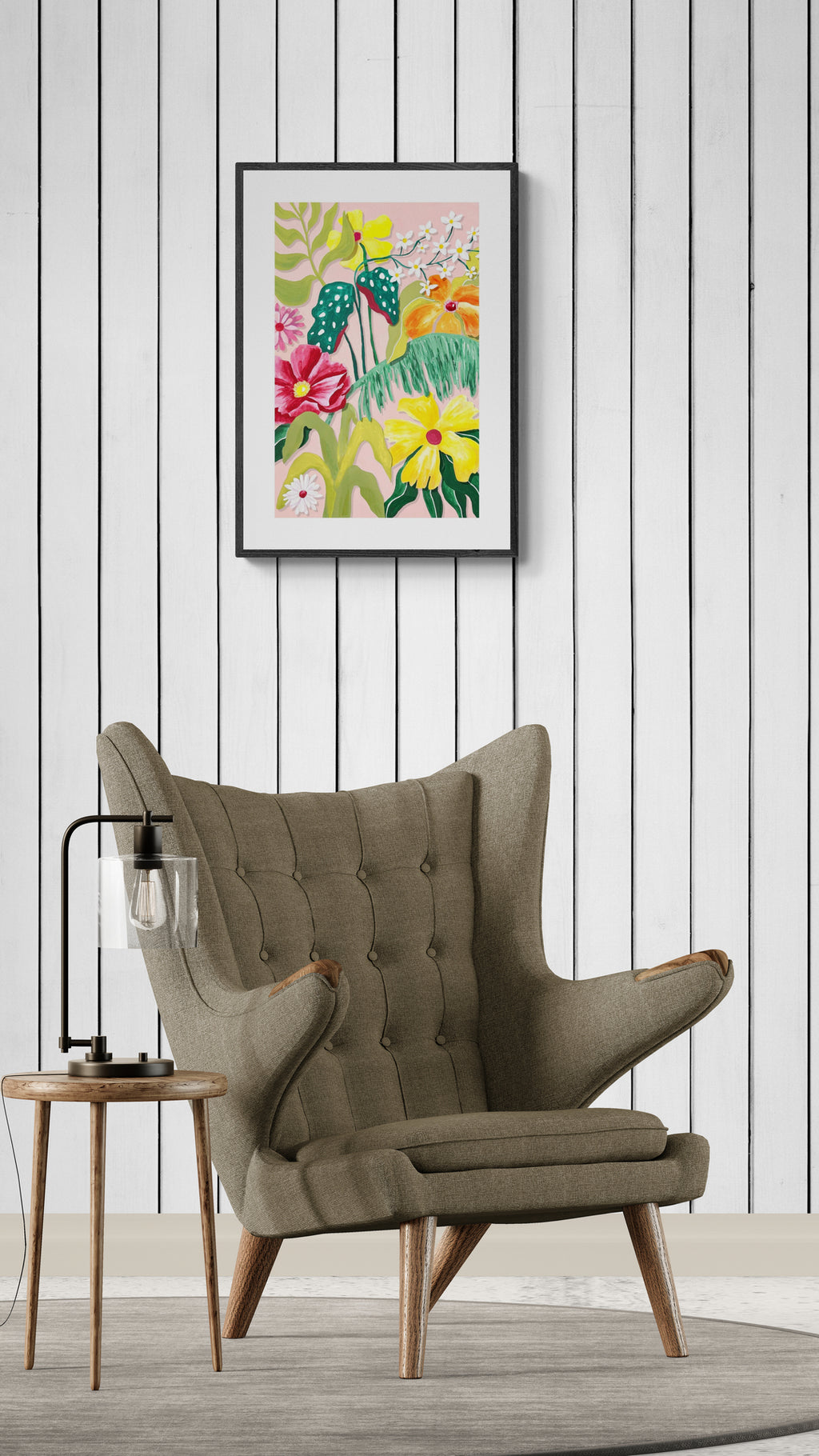 Farverige blomster