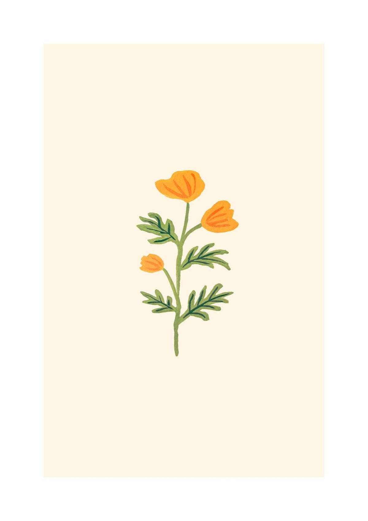 Gul blomst