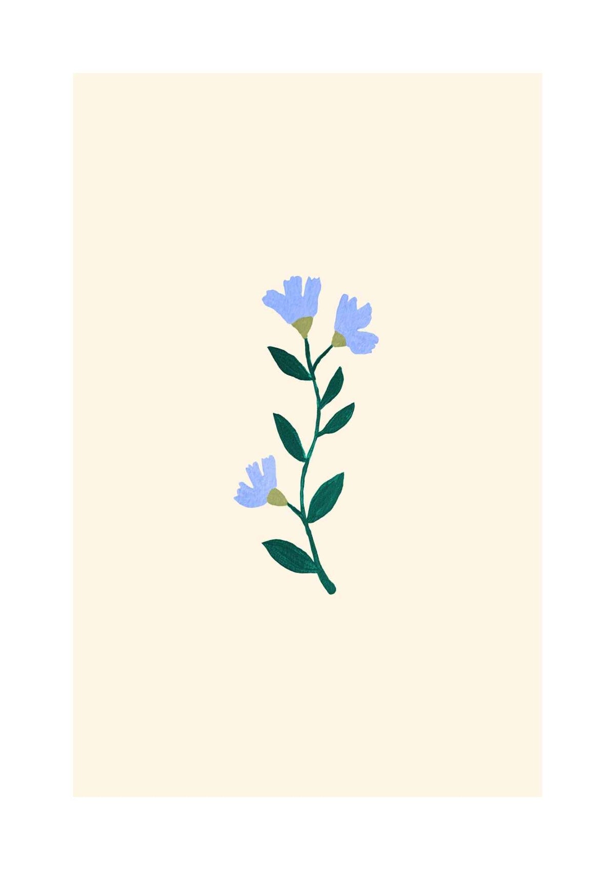 Blå blomster