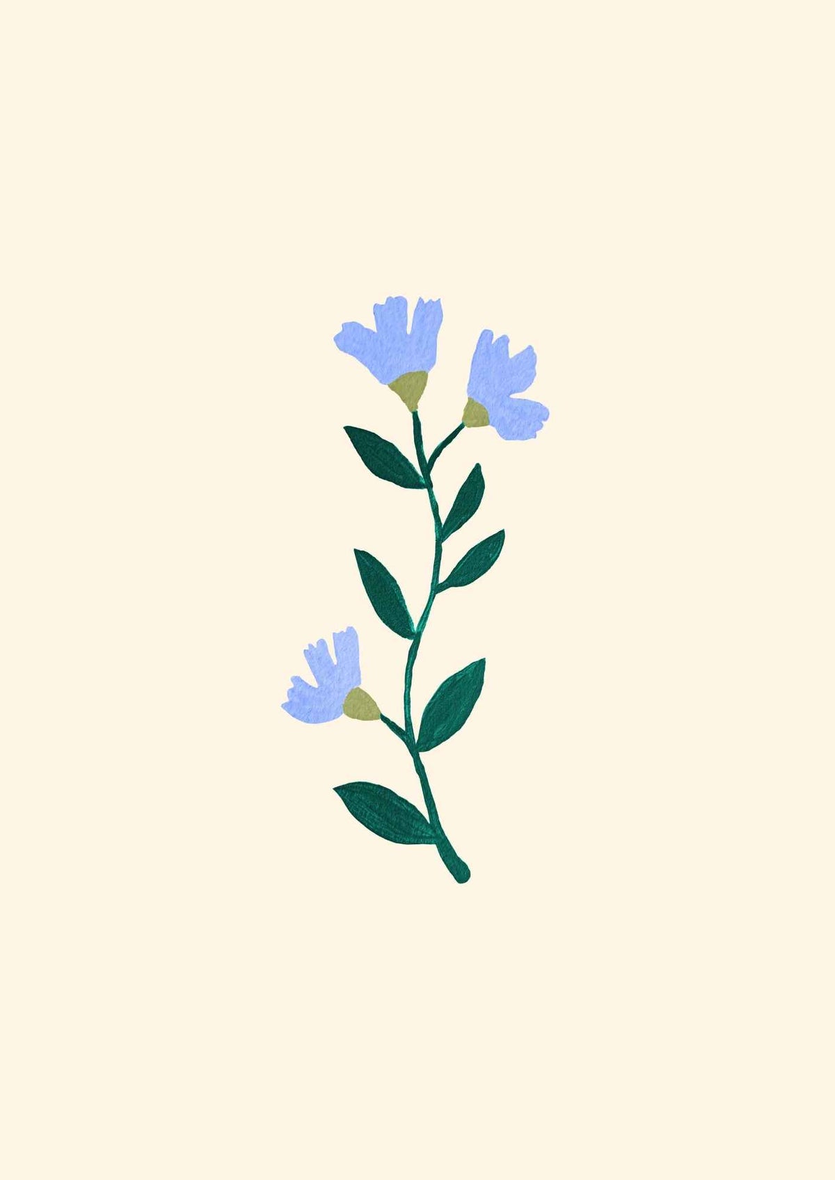 Blå blomster