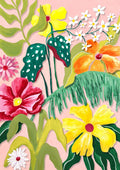 Farverige blomster