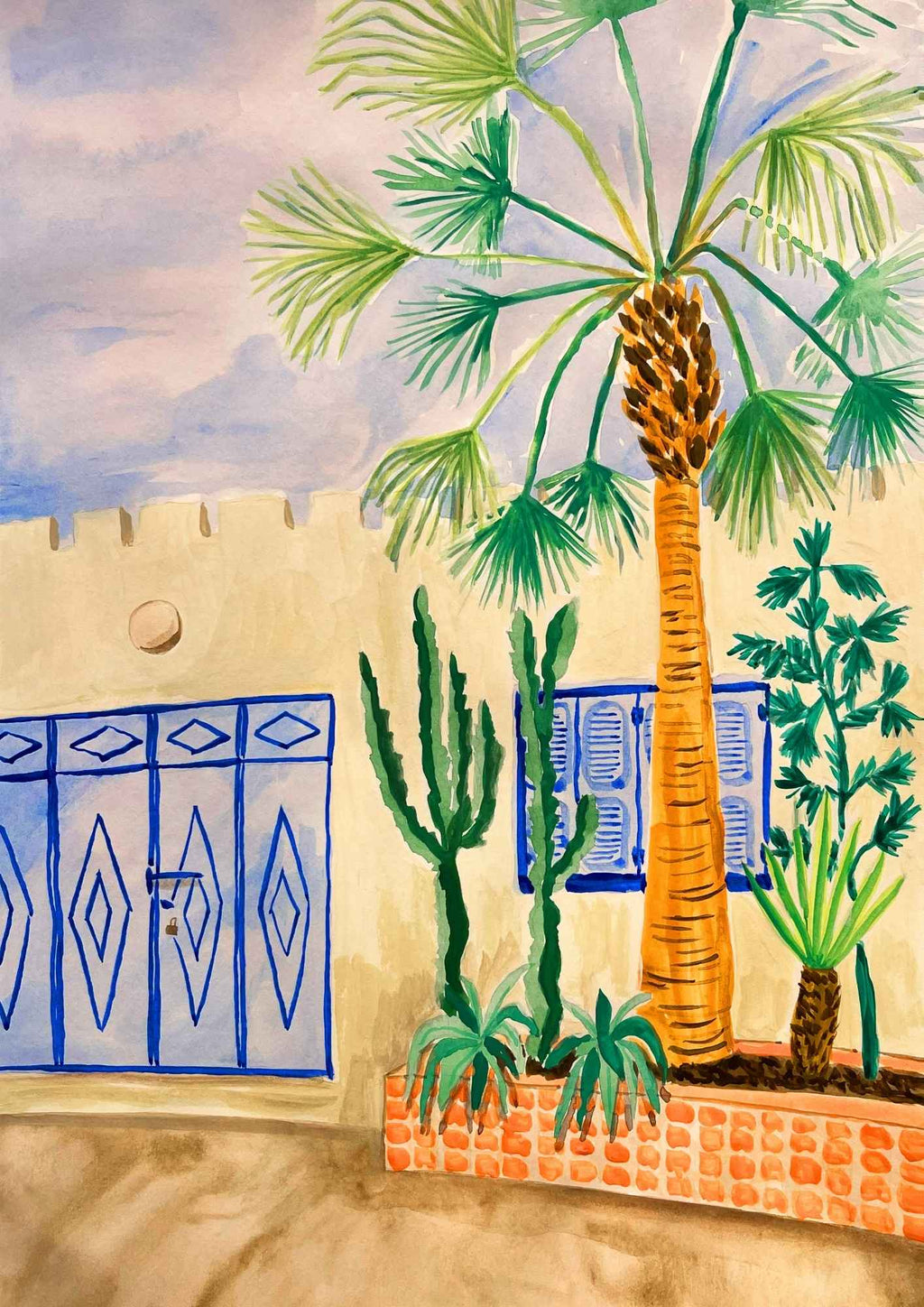 Palme og kaktus