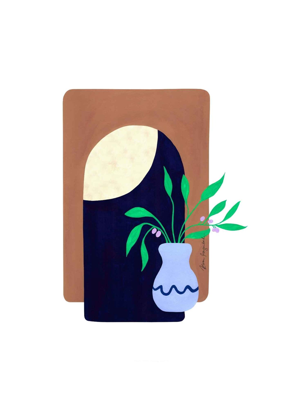 Boho vase i porten