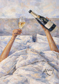 Champagne i seng