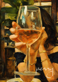 Rosé i glas