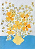 Gul blomsterbuket