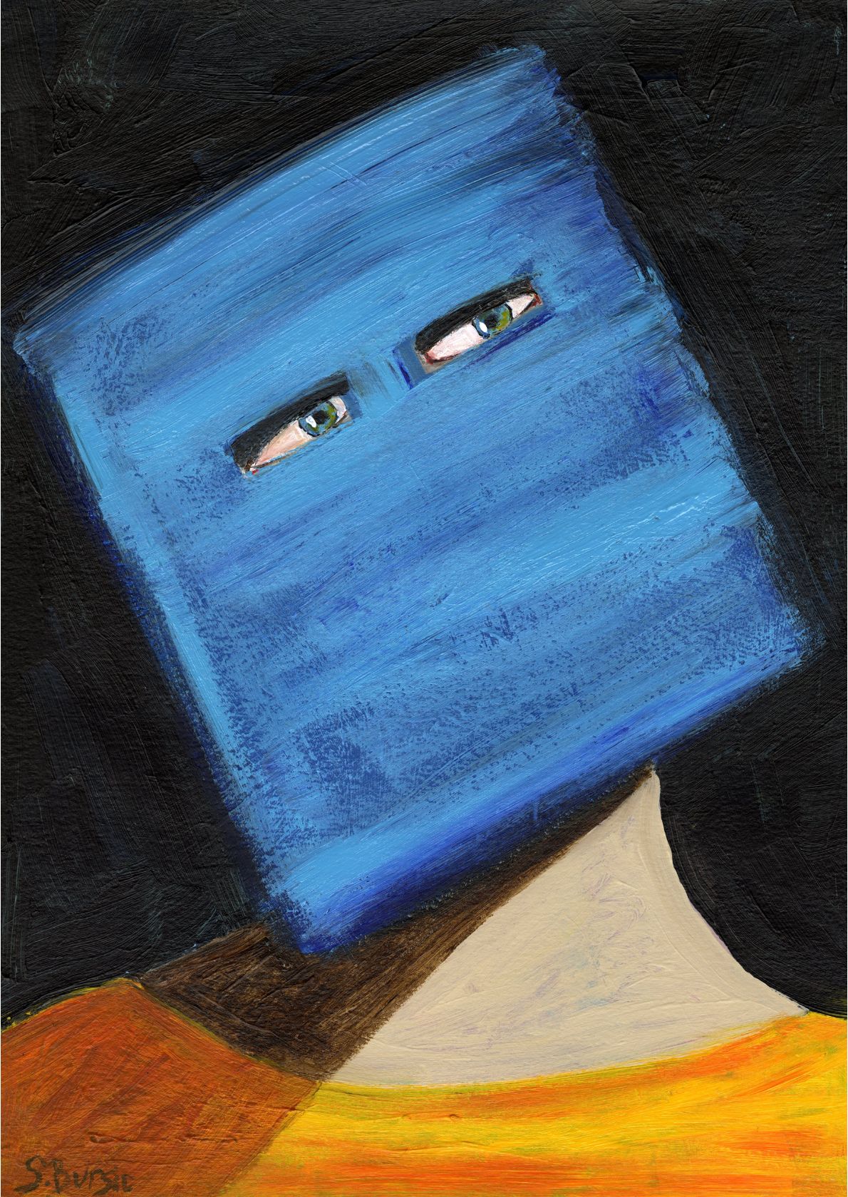 Blå Maske