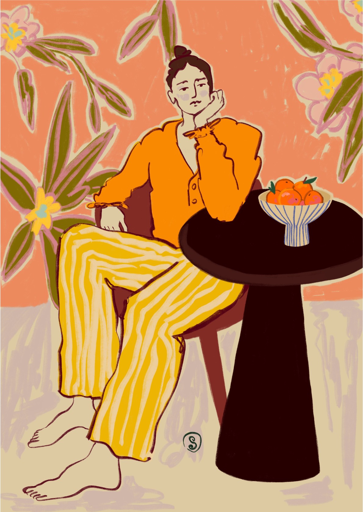 Woman With Oranges