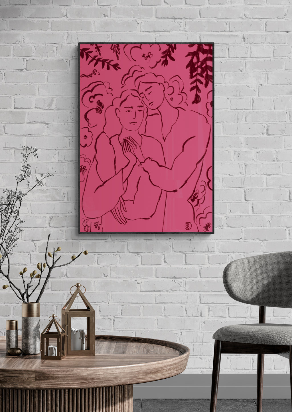 Holding Hands Pink