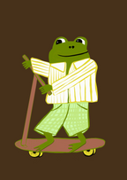 Scooter Frog Jim