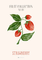 Frugtplakat - Jordbær