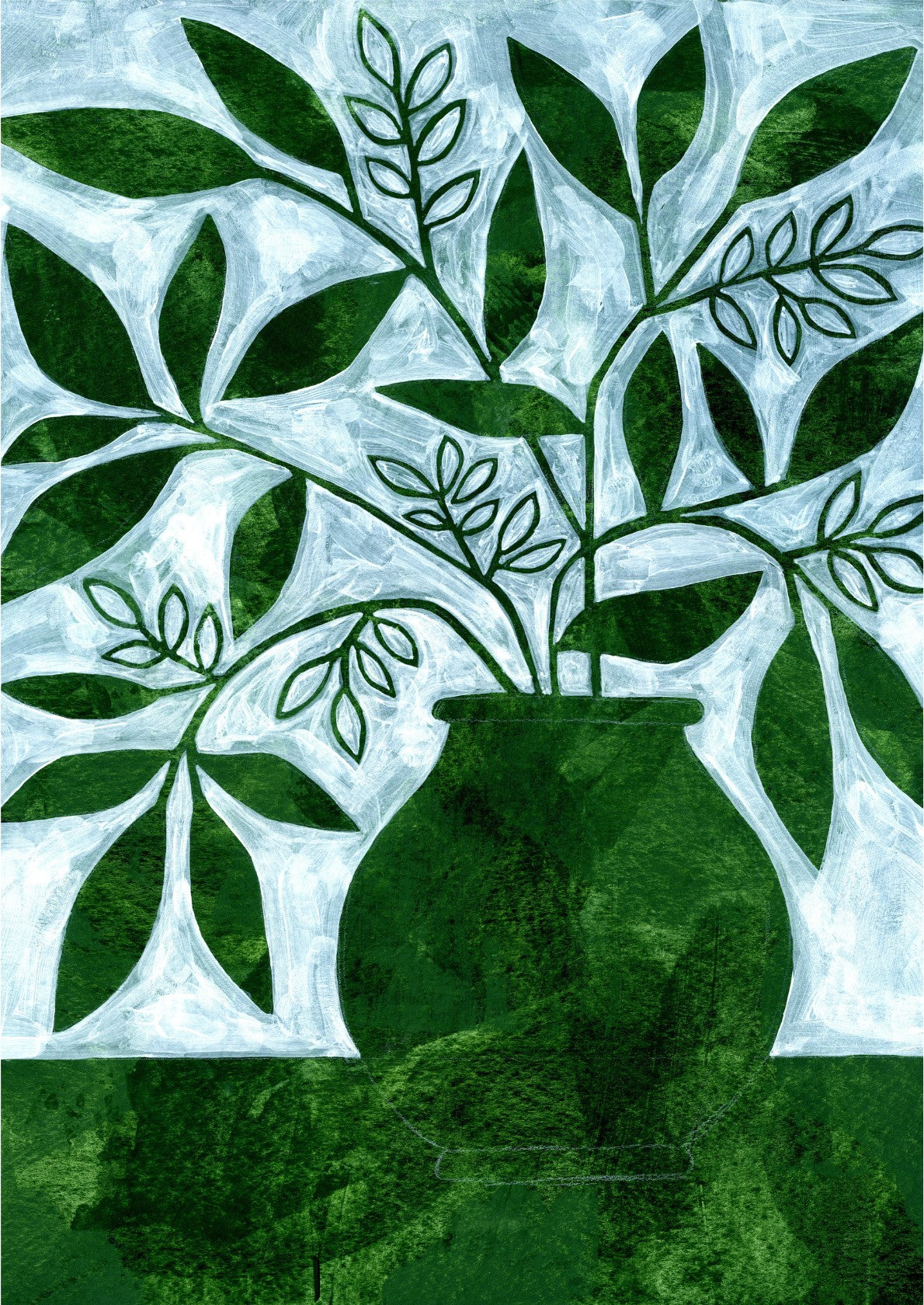 Green Leaves Still Life