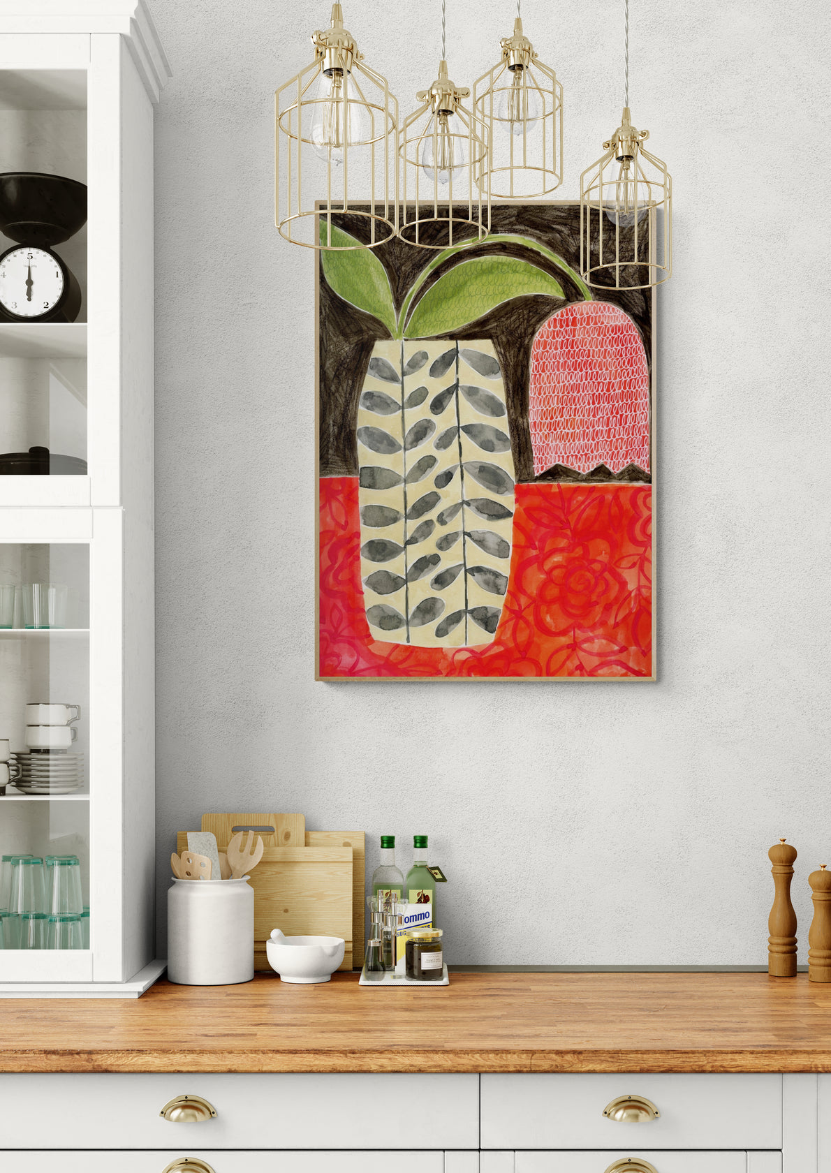 Red Tulip In A Modern Vase