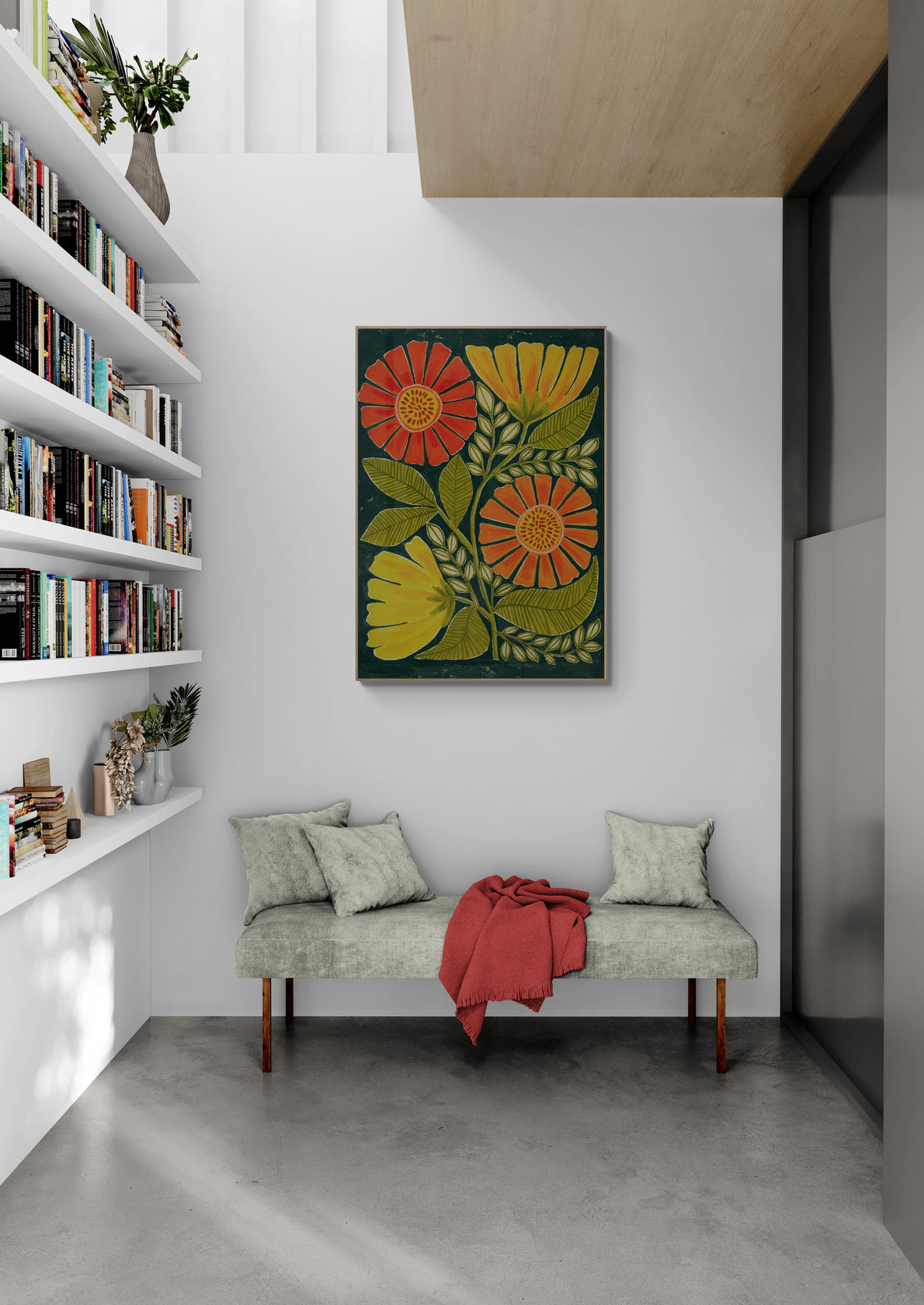 Vibrant Orange And Yellow Flowers