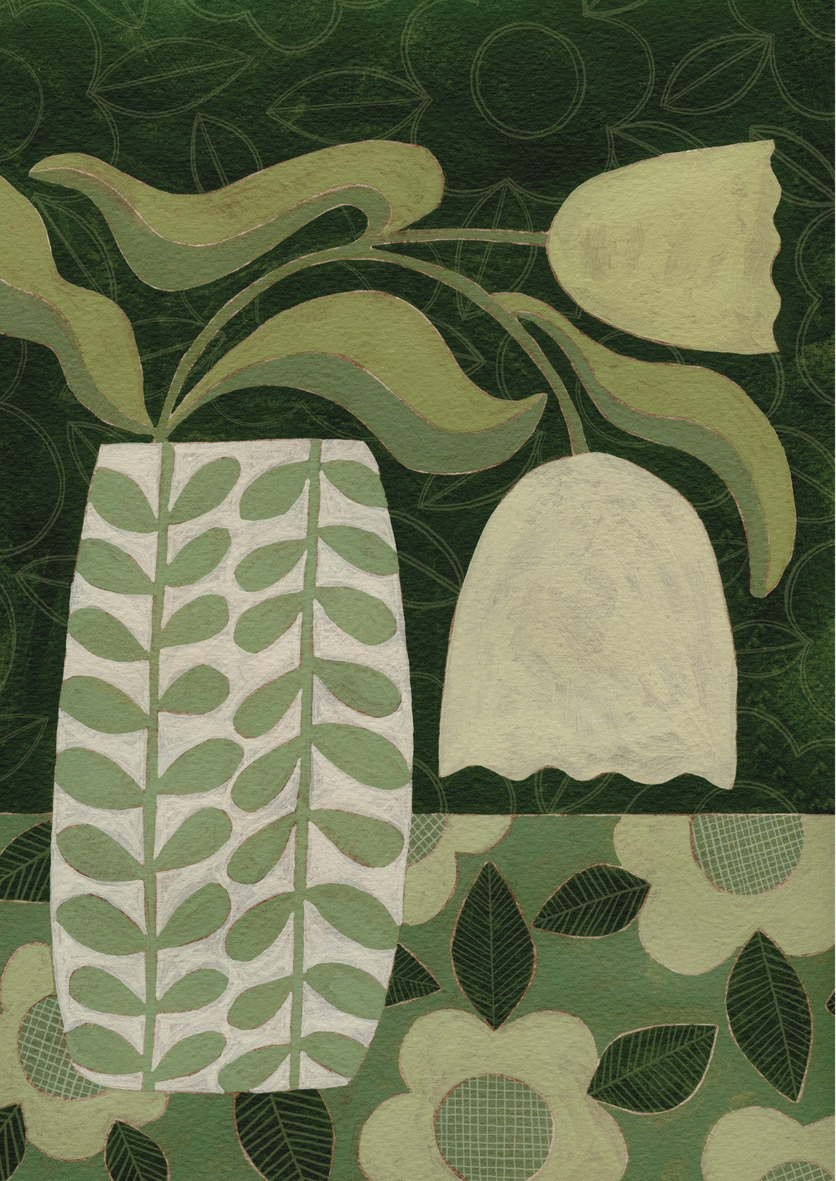 Green Tulip Still Life