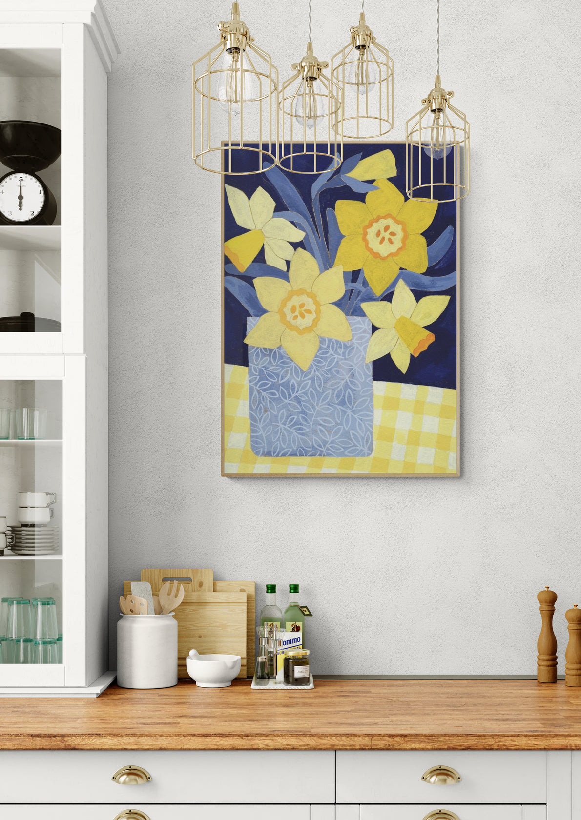 Daffodils With Yellow Gingham