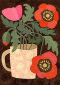 Red Poppies In A Mug