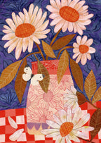 Daisies In A Patterned Vase