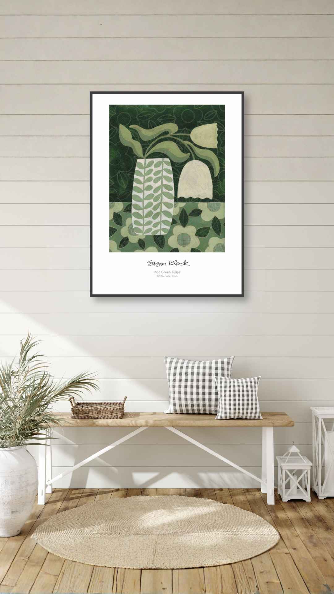 Moderne grøn tulipan