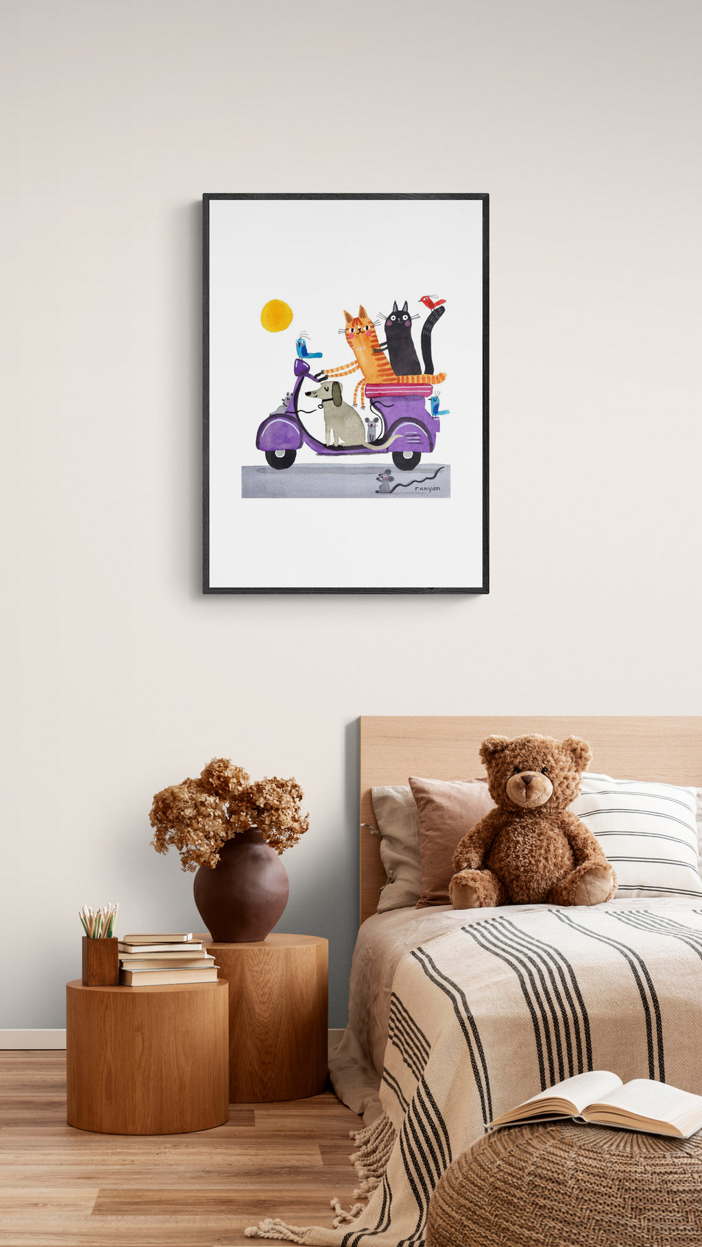 Kæledyr på scooter