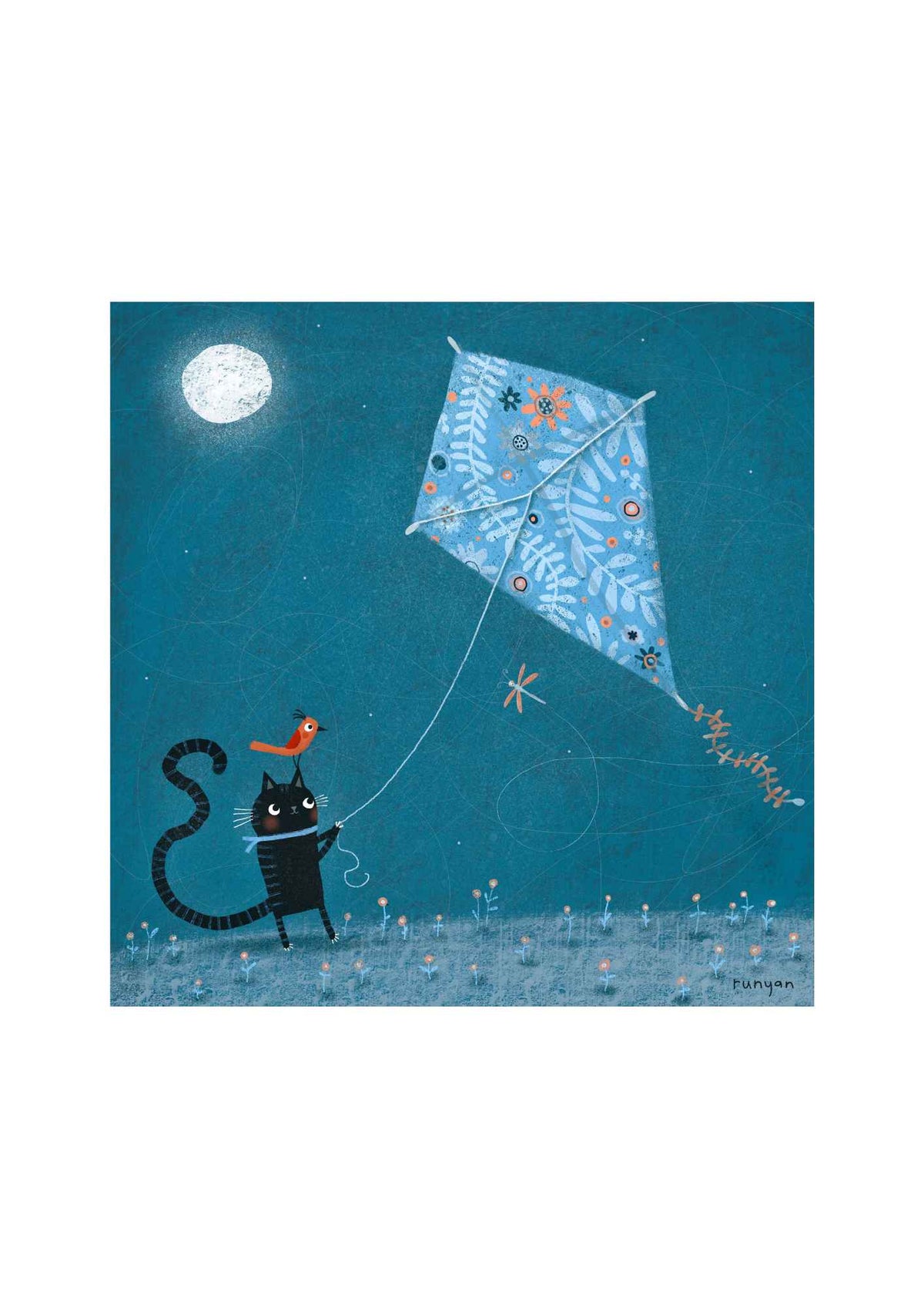 Kite with Cat