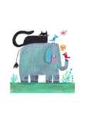 Elefant med dyr