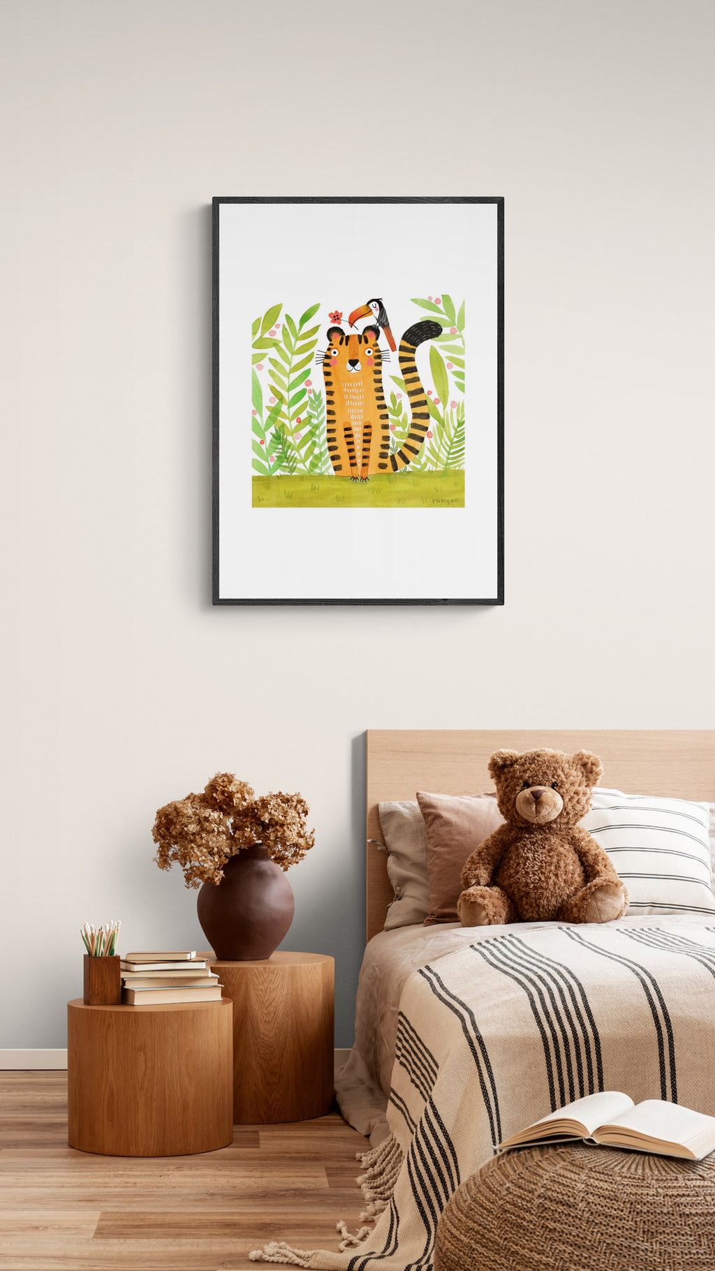 Tiger med toucan