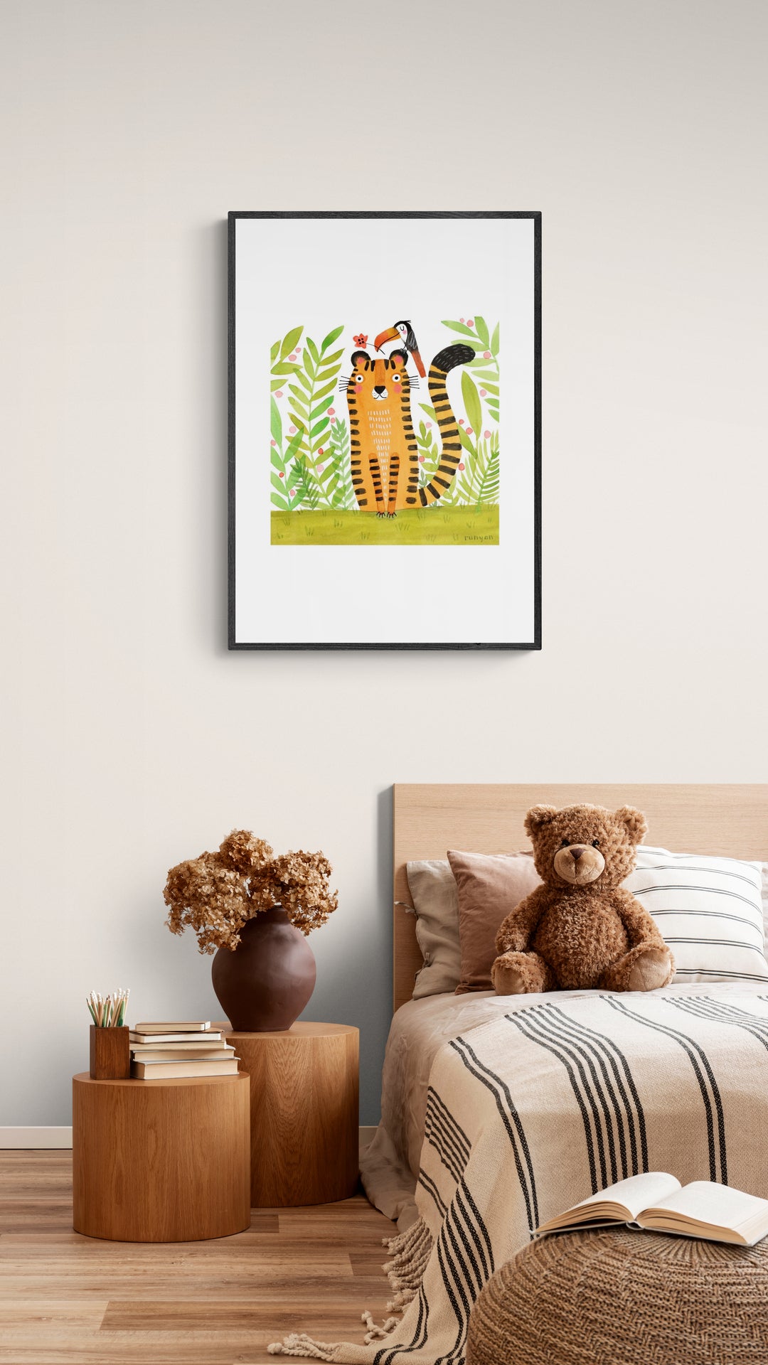 Tiger med toucan