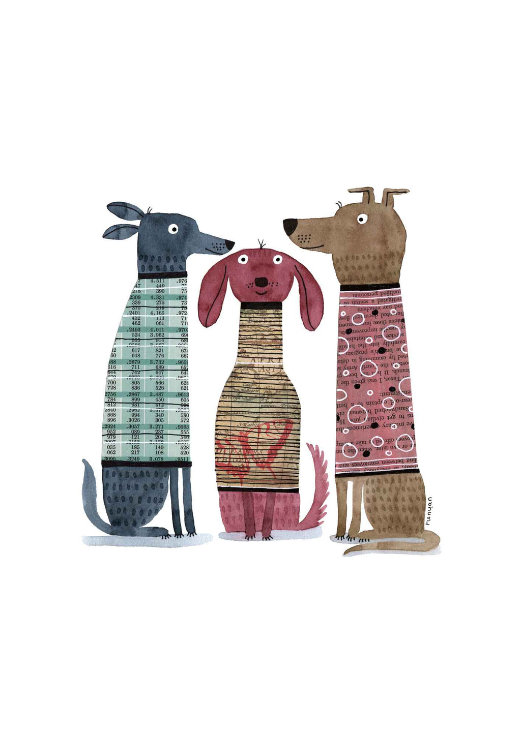 Tre hunde