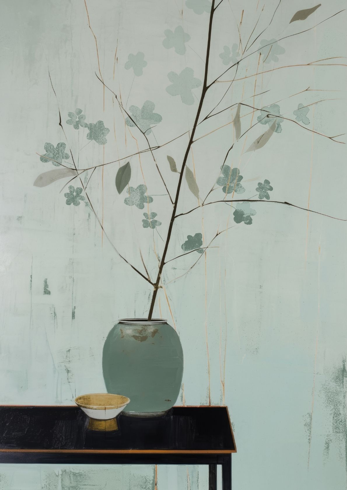 Vase med gren