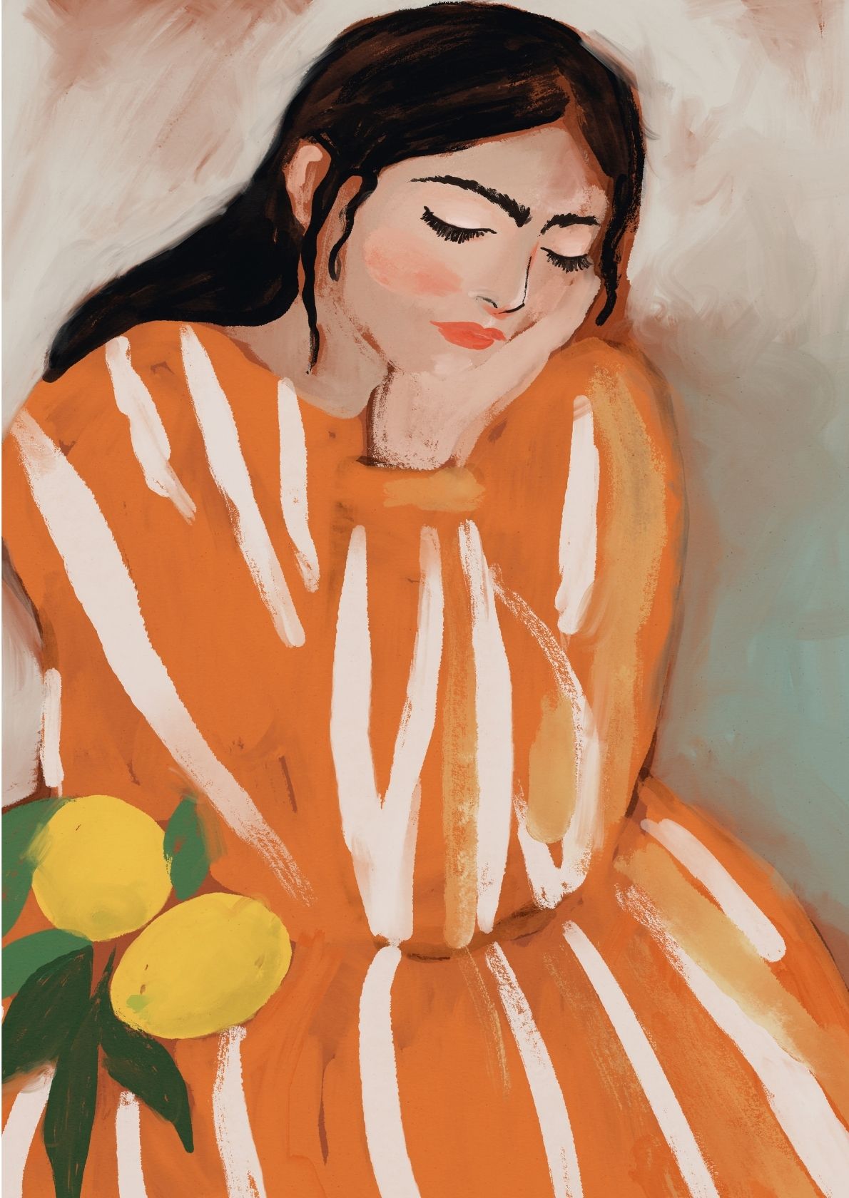 Kvinde i orange