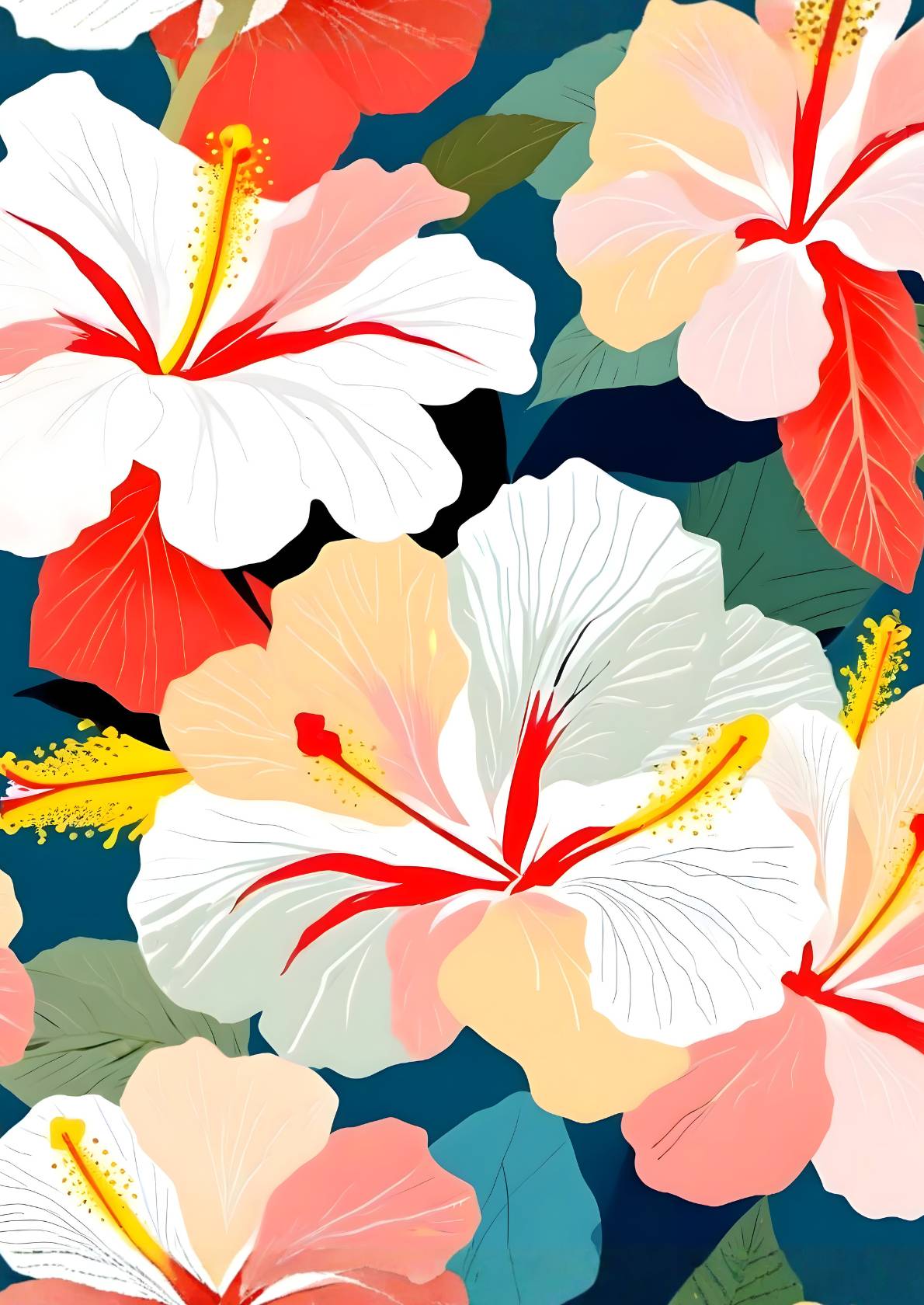 Hibiscus Blomster